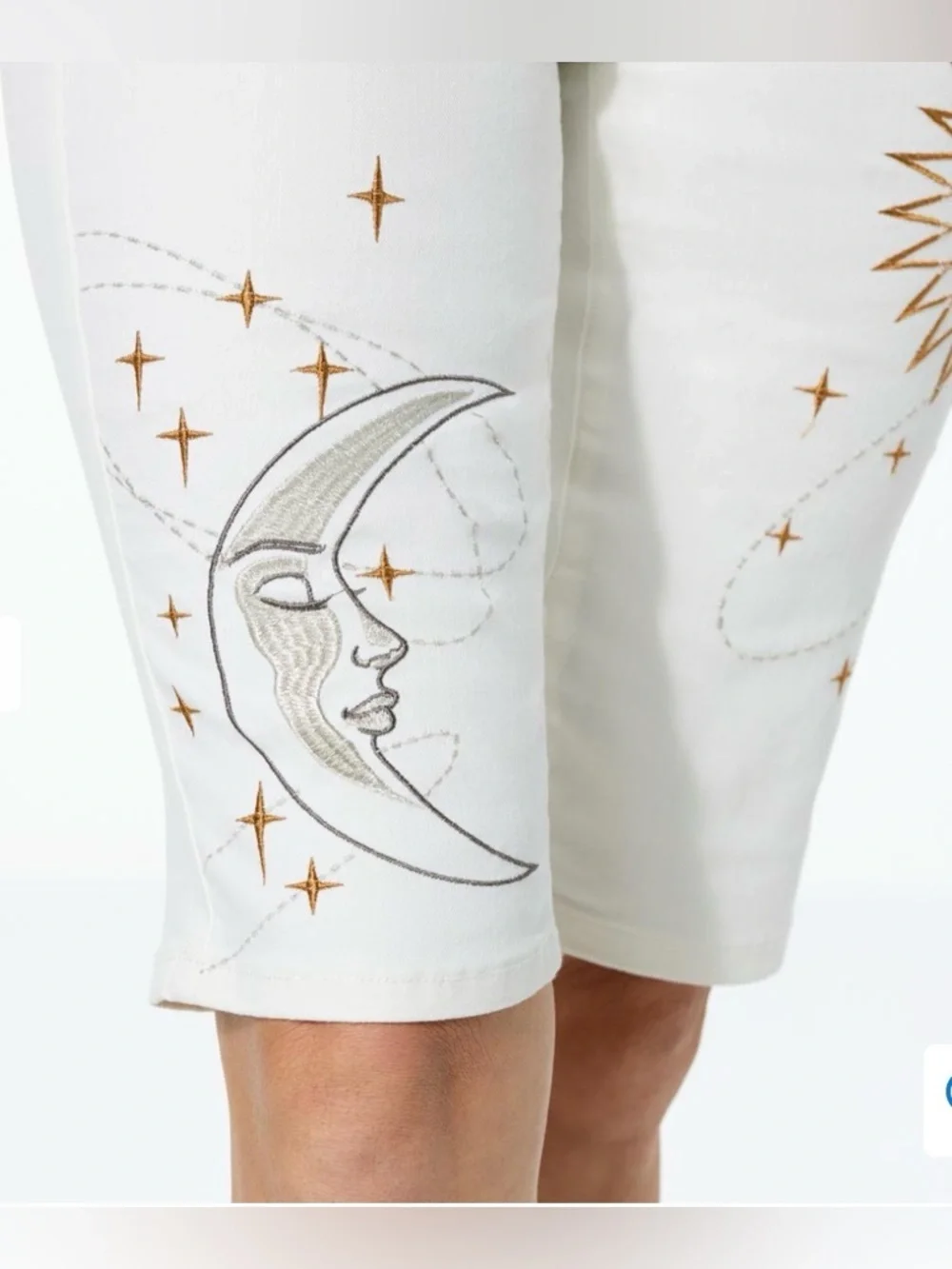 Diane Gilman New Classic Stretch Embroidered Bermuda Shorts